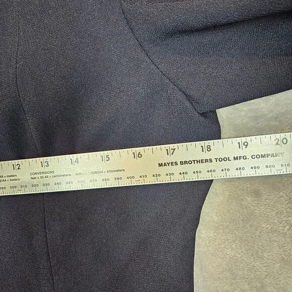 Liz Claiborne blouse skirt set Womens 8 Black Career Business Party Formal Class - Picture 4 of 15